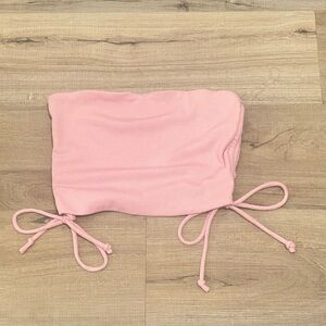 Better Be Pink Crop Top with Tie Details